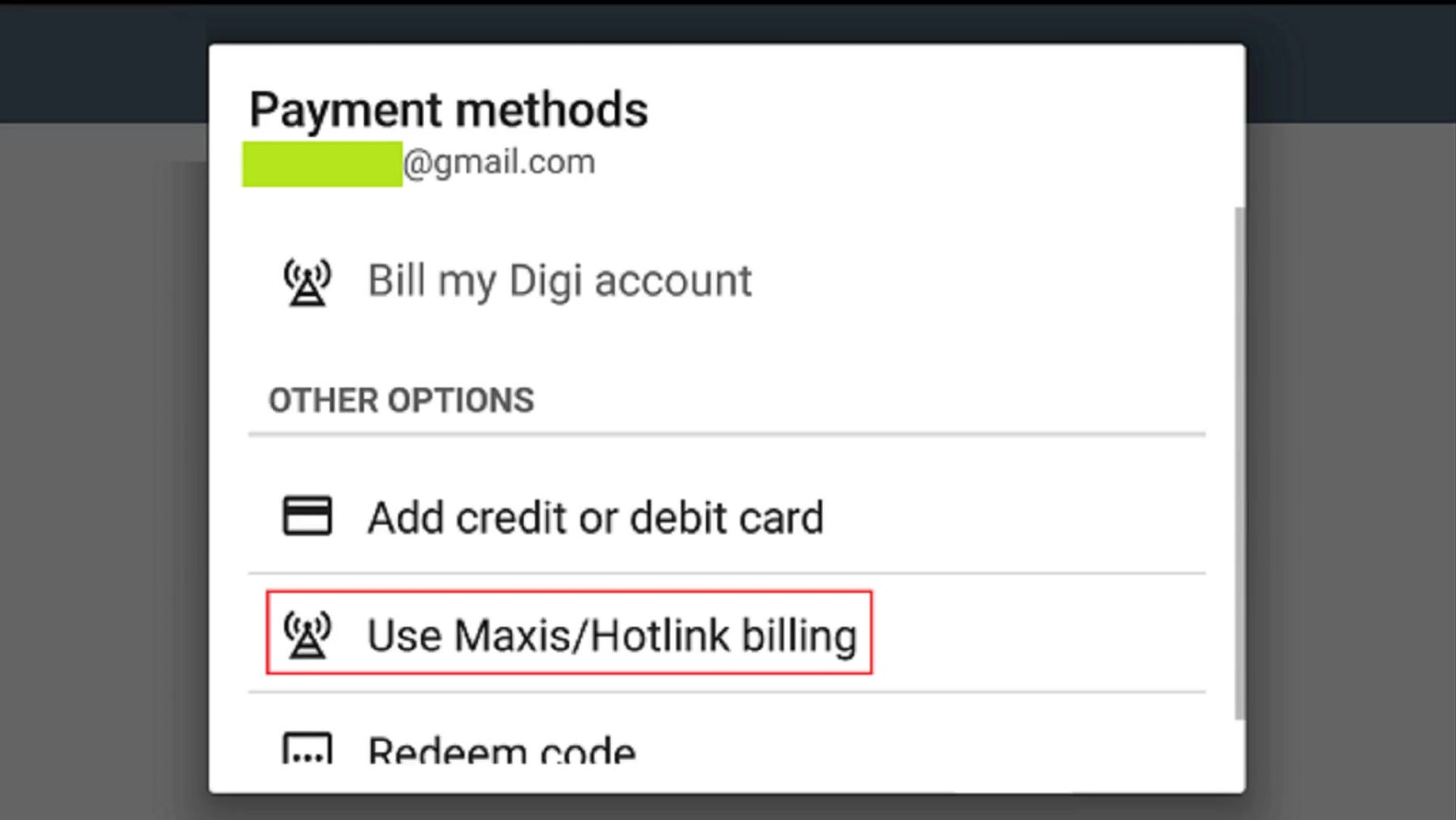 Android DCB Payment